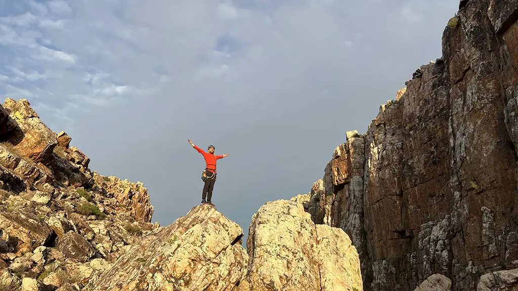 Climbing guide in the Gagou Mountains