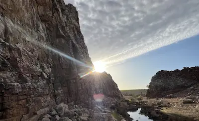 sunset in the Gagou Mountains